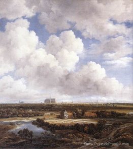 Vue de Haarlem avec des terrains de blanchiment Vue de Haarlem avec des terrains de blanchiment