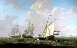 Le yacht de la chambre de VOC de Rotterdam 1790 Le yacht de la chambre de VOC de Rotterdam 1790