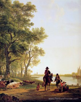Paysage italien avec les voyageurs Paysage italien avec les voyageurs