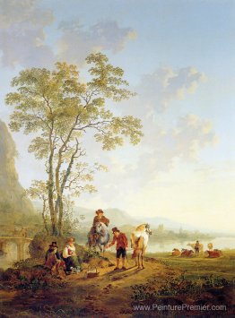 Paysage italien et ruine Merwede Paysage italien et ruine Merwede