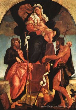 Madonna et enfant avec des saints Madonna et enfant avec des saints