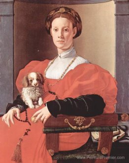 Portrait d'une dame en robe rouge Portrait d'une dame en robe rouge