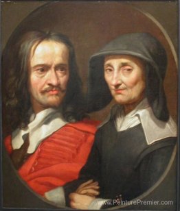 Portrait de Jacques Stella et de sa mère, Claudine de Masso Portrait de Jacques Stella et de sa mère, Claudine de Masso