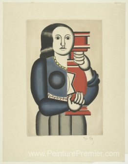 Femme avec pot, après Fernand Léger Femme avec pot, après Fernand Léger