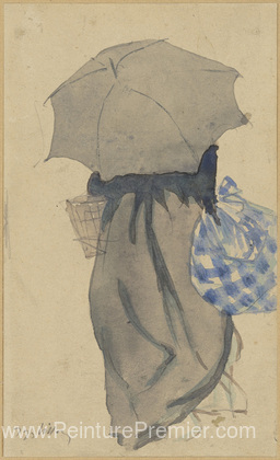 Femme avec parapluie Femme avec parapluie