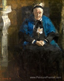 Vieille dame avec châle bleu (la grand-mère de l'artiste) Vieille dame avec châle bleu (la grand-mère de l'artiste)