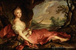 Portrait de Mary Adelaide de France comme Diana Portrait de Mary Adelaide de France comme Diana