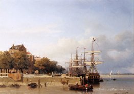 Navire sur un quai Navire sur un quai