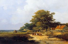 Agriculteur avec troupeau sur Countryroad Agriculteur avec troupeau sur Countryroad