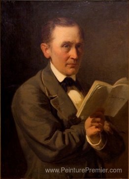 Friedrich Reinhold Kreutzwald lisant le Kalevipoeg dans le manus Friedrich Reinhold Kreutzwald lisant le Kalevipoeg dans le manus