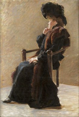 Portrait d'une élégante dame Portrait d'une élégante dame