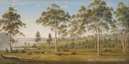 La maison de M. Robinson sur le Derwent, la terre de Van Diemen La maison de M. Robinson sur le Derwent, la terre de Van Diemen