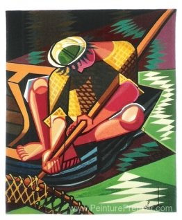 Le pêcheur, tapisserie Le pêcheur, tapisserie
