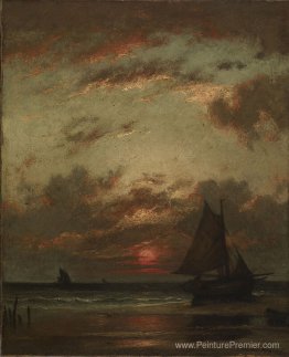Coucher de soleil sur la côte Coucher de soleil sur la côte