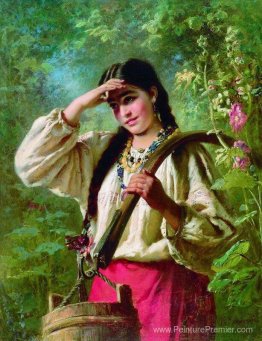 Fille avec un joug Fille avec un joug