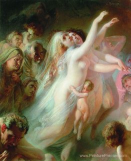 Charon porte des âmes mortes à travers la rivière Styx Charon porte des âmes mortes à travers la rivière Styx
