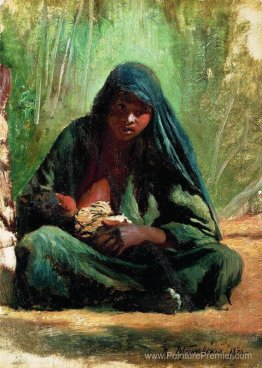 Égyptien avec un enfant Égyptien avec un enfant