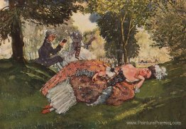 Endormi sur l'herbe jeune femme Endormi sur l'herbe jeune femme