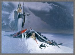 Valkyrie au-dessus du guerrier mort Valkyrie au-dessus du guerrier mort