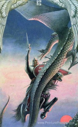 La bataille de Dobrynya avec un dragon La bataille de Dobrynya avec un dragon