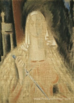 La Temperanza, femme tenant un couteau La Temperanza, femme tenant un couteau