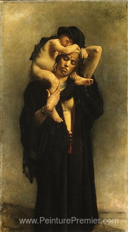 Une paysanne égyptienne et son enfant Une paysanne égyptienne et son enfant