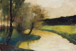 Herbstliche Bachlandschaft im Abendlicht Herbstliche Bachlandschaft im Abendlicht