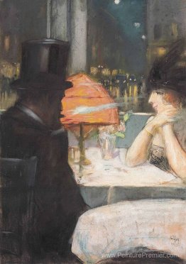 Dame und Herr im Restaurant Dame und Herr im Restaurant