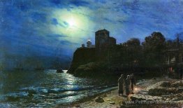 Nuit au clair de lune au bord de la mer Nuit au clair de lune au bord de la mer