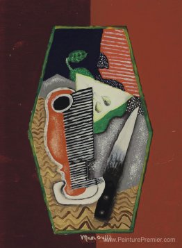 Poire verte et couteau Poire verte et couteau