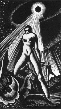 Illustration de Moloch d'Alan Ginsberg à l'habitude de typograph Illustration de Moloch d'Alan Ginsberg à l'habitude de typograph