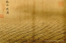 Album d'eau - La surface d'ondulation de l'inondation d'automne Album d'eau - La surface d'ondulation de l'inondation d'automne