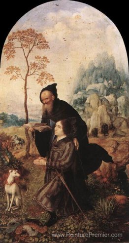 St. Anthony avec un donateur St. Anthony avec un donateur