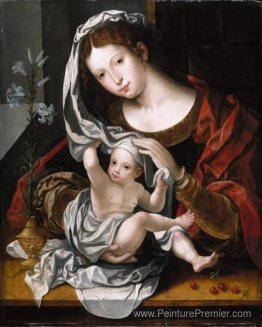 Madonna et l'enfant jouant avec le voile Madonna et l'enfant jouant avec le voile