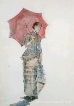 Femme avec un parapluie Femme avec un parapluie