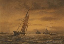 De nombreux voiliers en mer De nombreux voiliers en mer