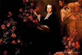 Autoportrait avec des fleurs Autoportrait avec des fleurs