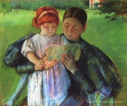 Infirmière lisant à une petite fille Infirmière lisant à une petite fille