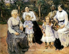 Famille Slevogt dans le jardin de Godramstein Famille Slevogt dans le jardin de Godramstein