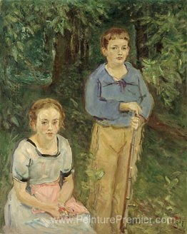 Portrait de Nina et Wolfgang Slevogt (enfants dans la forêt) Portrait de Nina et Wolfgang Slevogt (enfants dans la forêt)