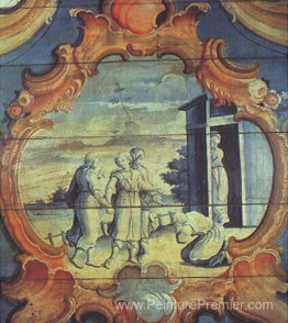 Abraão adora os trê anjos Abraão adora os trê anjos