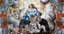 A Virgem entega o Menino Jésus un Santo Antônio de Pádua (détail A Virgem entega o Menino Jésus un Santo Antônio de Pádua (détail