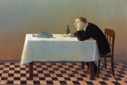 Homme, table, poisson Homme, table, poisson