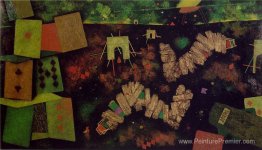 Pour le panneau central tombé: la maison des cartes Pour le panneau central tombé: la maison des cartes