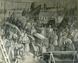 Frescoes du théâtre Kharkiv Cervonozavodsky - The Holiday of Har Frescoes du théâtre Kharkiv Cervonozavodsky - The Holiday of Har