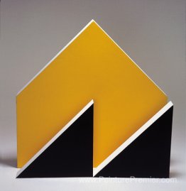Sculpture. Noir et jaune Sculpture. Noir et jaune
