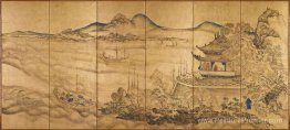 Paysage avec tour Yueyang Paysage avec tour Yueyang
