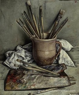 Palette et pinceaux Palette et pinceaux