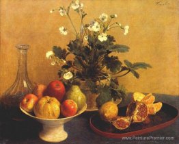 Nature morte. Fleurs, bol de fruits et pichet Nature morte. Fleurs, bol de fruits et pichet