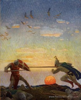 La mort d'Arthur et Mordred La mort d'Arthur et Mordred